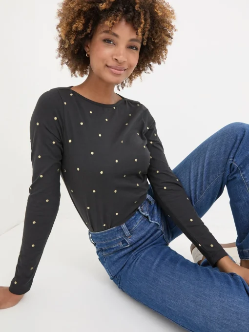 Black Bree Spot Top