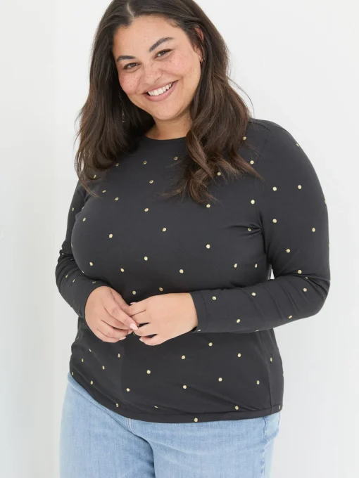 Black Bree Spot Top