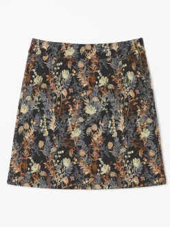 Black Cally Jacquard Skirt