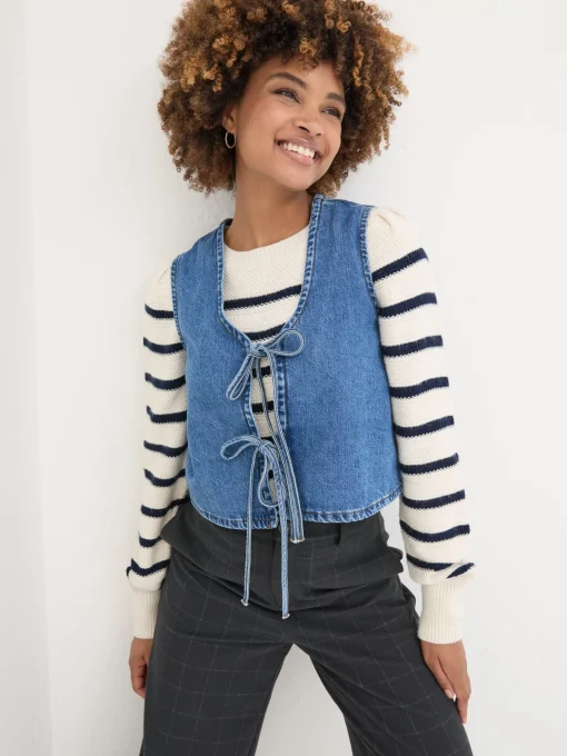 Blue Alba Denim Waistcoat