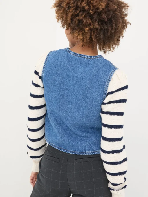 Blue Alba Denim Waistcoat