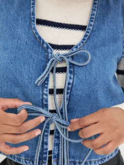 Blue Alba Denim Waistcoat
