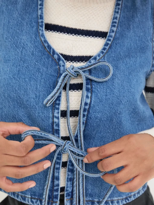 Blue Alba Denim Waistcoat