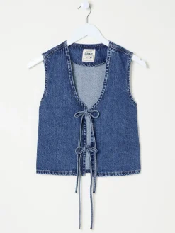 Blue Alba Denim Waistcoat