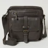 Bramdean Grey Leather Crossbody Bag