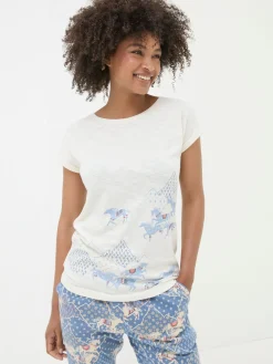 Cora Blue Horse Pyjama Bottoms