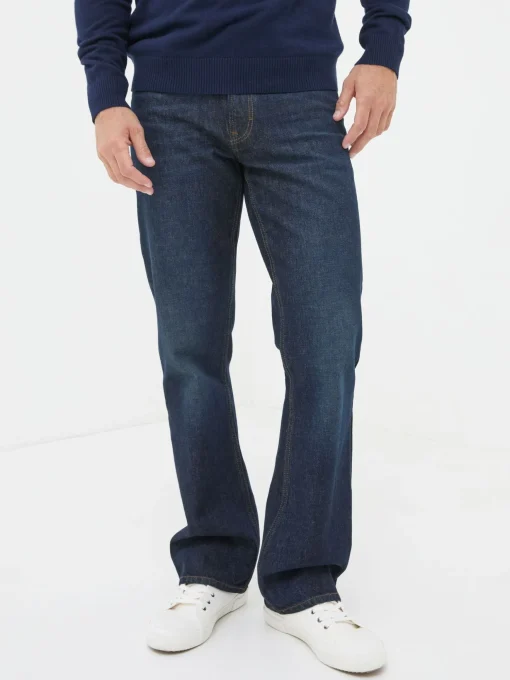Dark Vintage Blue Bootcut Jeans
