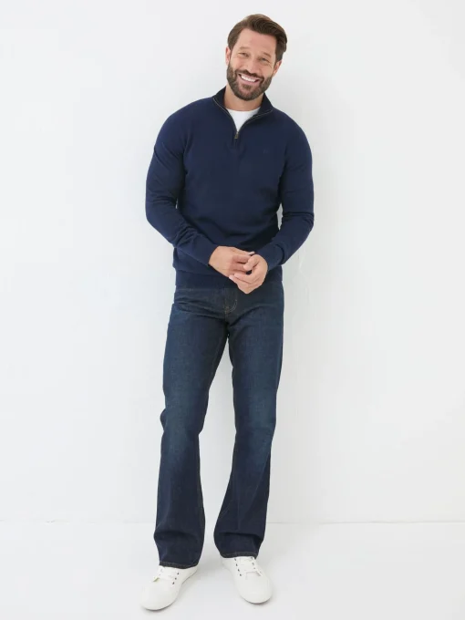 Dark Vintage Blue Bootcut Jeans