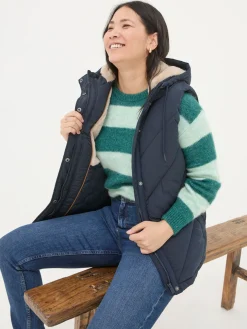 Gem Navy Puffer Gilet
