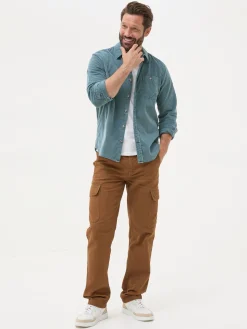 Green Long Sleeve Cord Shirt