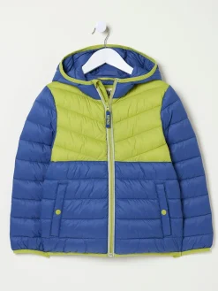 Harry Cobalt Blue Hooded Padded Jacket