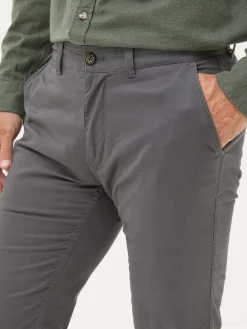 Heyshott Dark Grey Slim Chinos