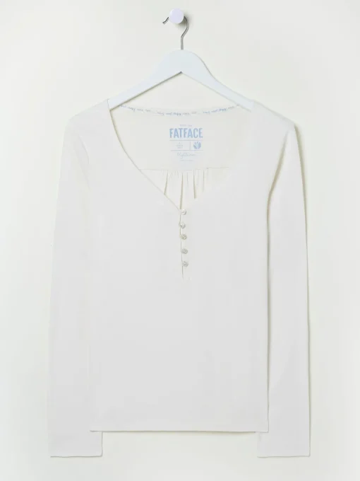 Ivory Lila Henley T-Shirt