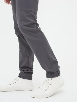 Kent Grey Cuffed Cargo Trousers