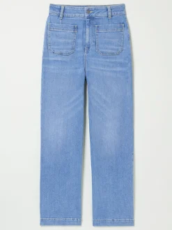 Keswick Light Vintage Blue Wide Leg Crop Jeans