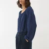 Lily Blue Navy Spot Top