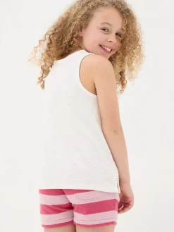 Natural Strawberry Jersey Vest Top