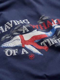 Navy Whale Of A Time Shelter T-Shirt