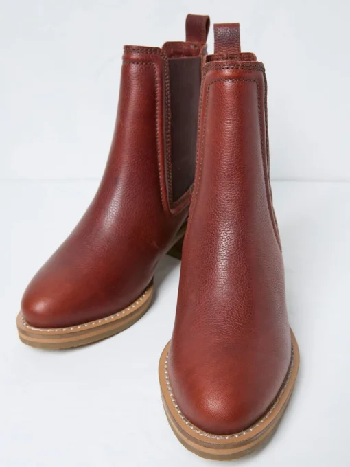 Orla Red Chelsea Boots