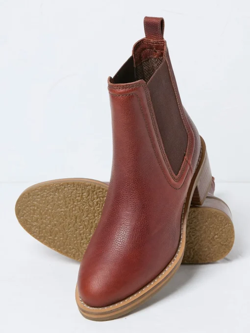 Orla Red Chelsea Boots