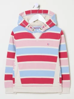 Pink Grow Stripe Crew Sweatshirt