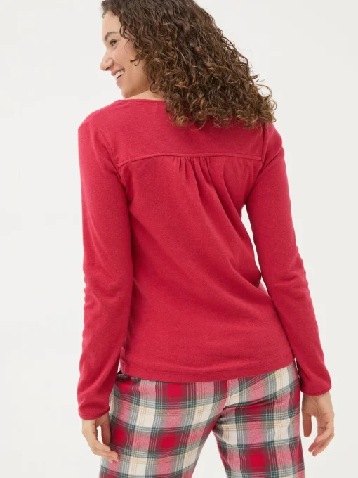 Red Lila Henley T-Shirt