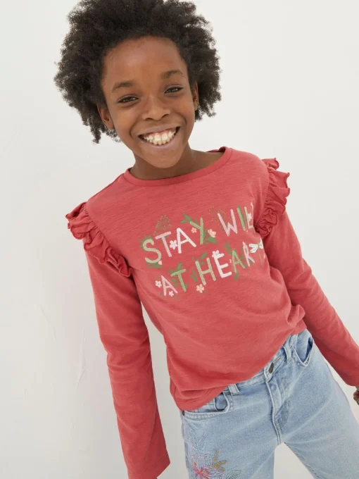 Red Wild At Heart Graphic T-Shirt