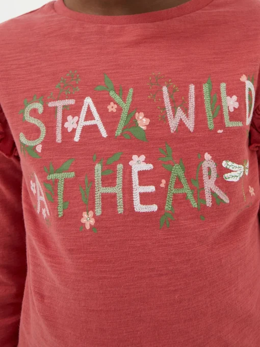 Red Wild At Heart Graphic T-Shirt