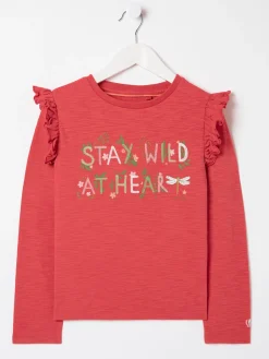 Red Wild At Heart Graphic T-Shirt