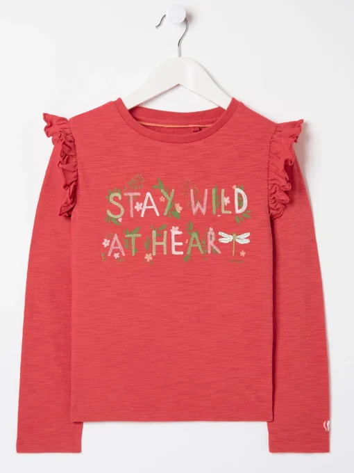 Red Wild At Heart Graphic T-Shirt