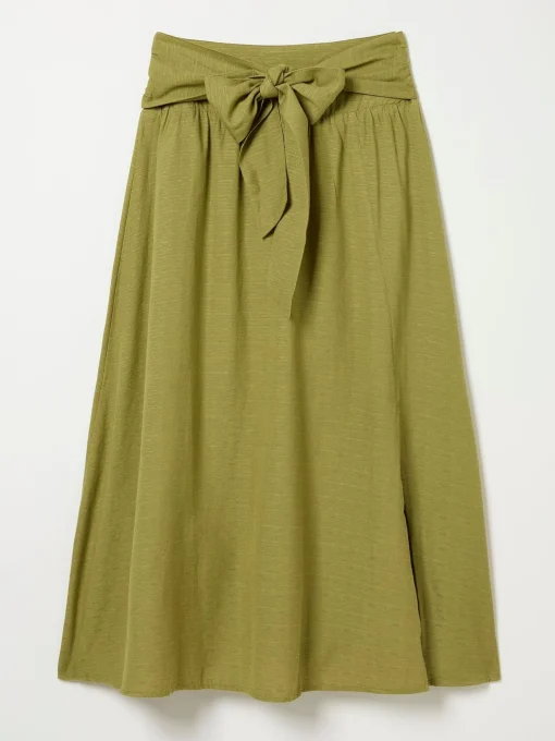 Sascha Green Midi Skirt