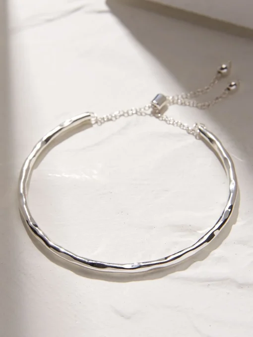 Silver Adjustable Bangle